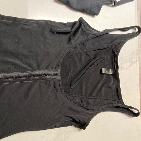 3 pc bundle of shapewear. 1 high waisted panty 2 Open Bust Torsette Black Corset - Picture 6 of 12